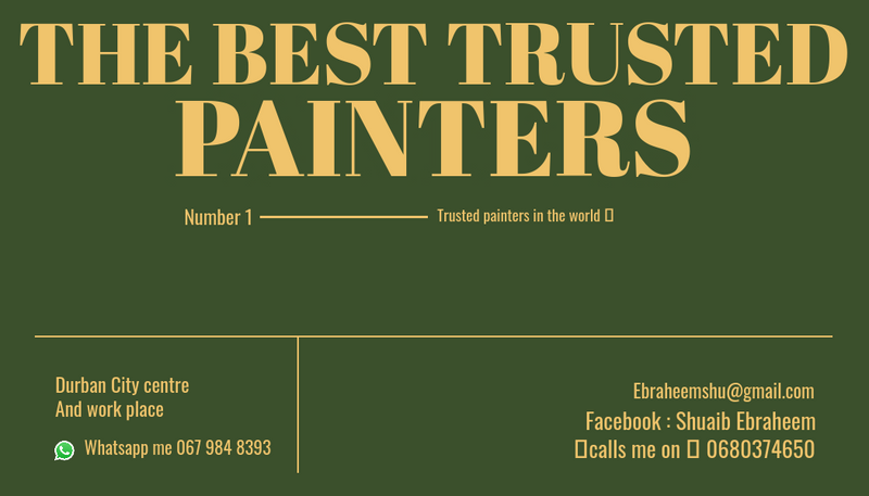 THE BEST TRUSTED PAINTERS R25 PER SQUARE METER