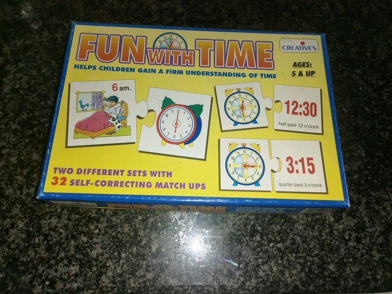 Digital and Analog match up time puzzle