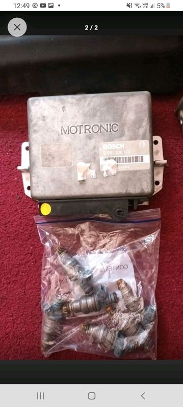 BMW E30 325I FRESH COMPUTER BOX / ECU AND BLUE INJECTORS PLUS OTHER PARTS TO CLEAR