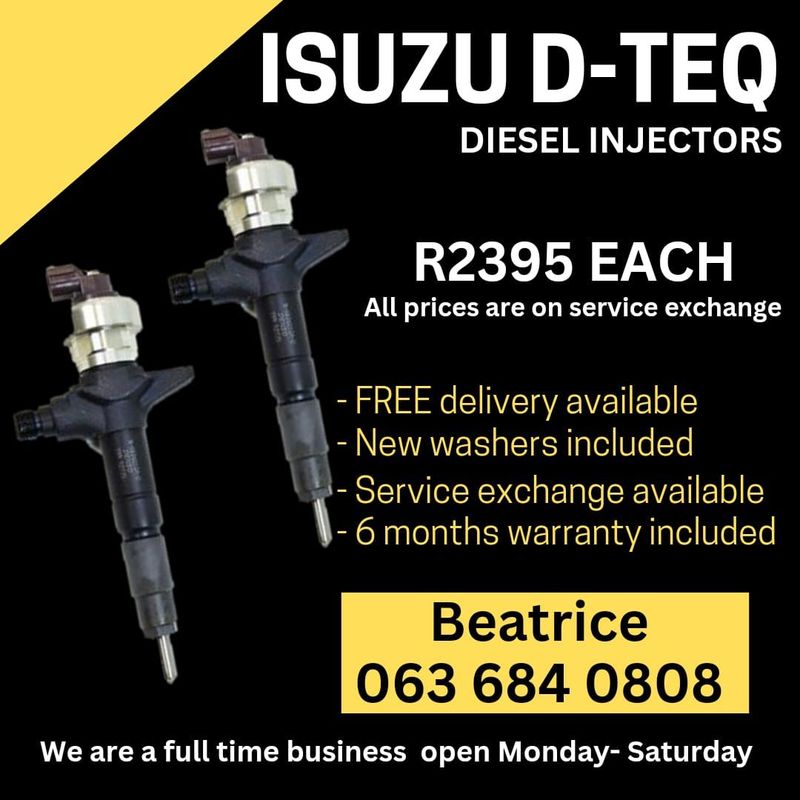 ISUZU DTEQ KB300 DIESEL INJECTORS FOR SALE WITH WARRANTY ON