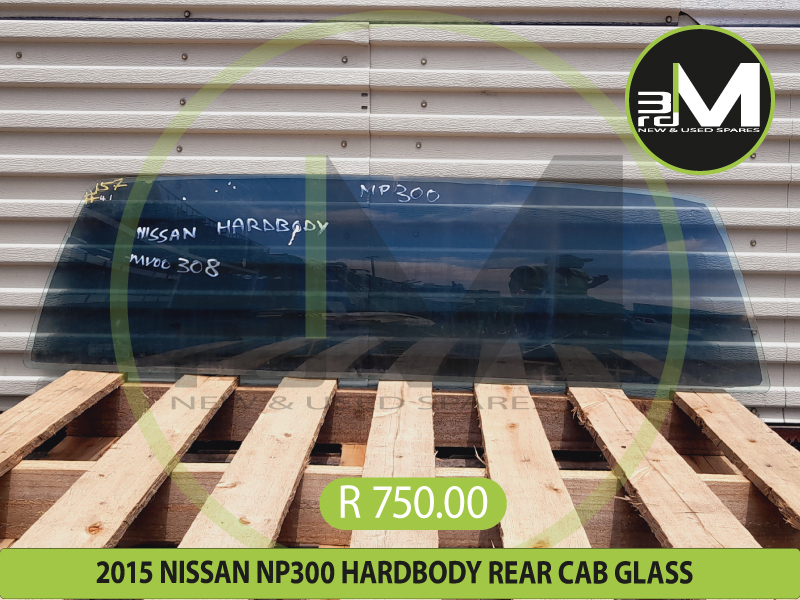 2010 to 2016 Nissan NP300 HARDBODY Rear Cab Window Glass R750 ea.