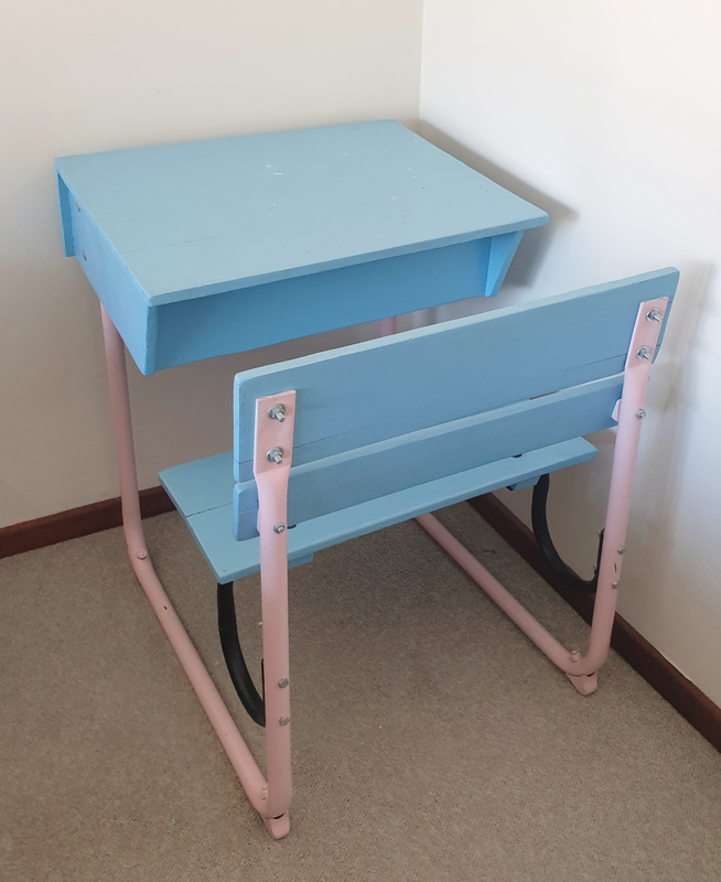 School desk and small dining room table