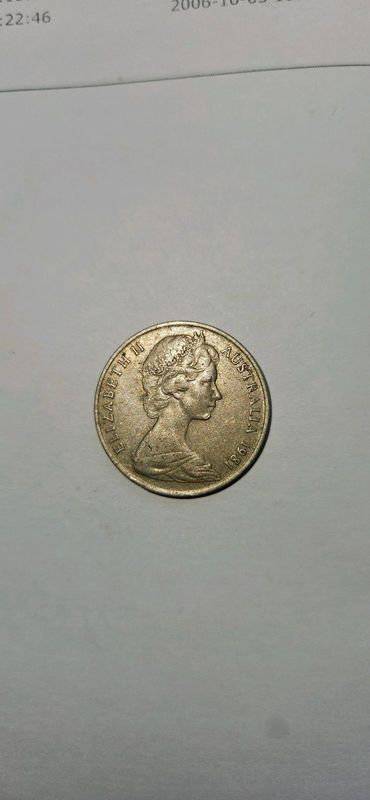 Australia Elizabeth Il 10 Cent Coin 1981