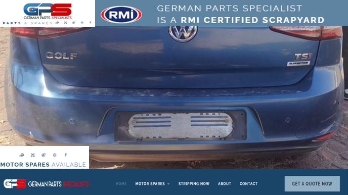 VW GOLF 7 TSI 2015 USED REAR BUMPER SKIN FOR SALE