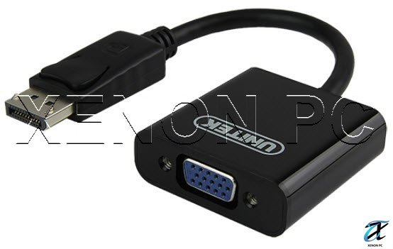 Display Port to VGA Port Adapter for DP Port Desktop, Laptop to VGA Port Monitor, Projector, HDTV