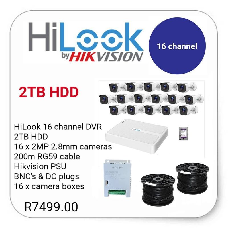 HiLook 16 channel CCTV kit