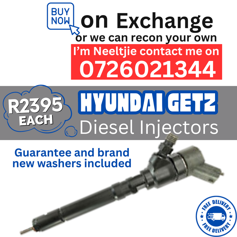 Hyundai Getz diesel injectors for sale