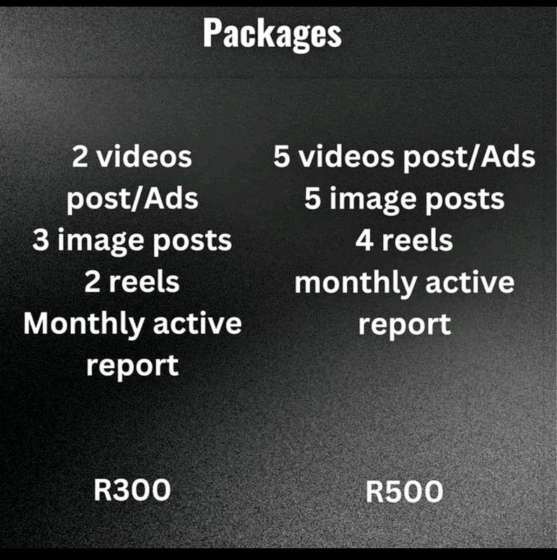 Social Media ADVERTISING R300