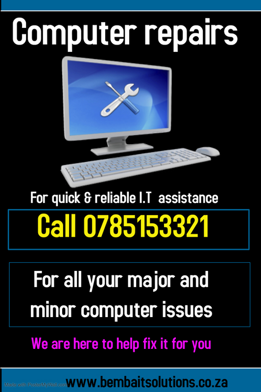 Any computer / laptop problem ?....Just let us know and we help you at your office or home