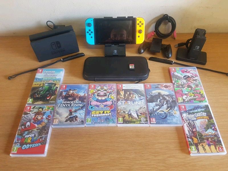 Nintendo switch plus exstras