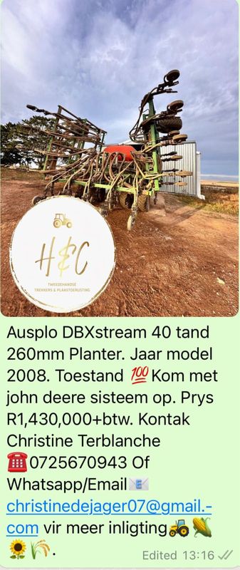 Ausplo DBXstream 40 Tand 260mm Planter