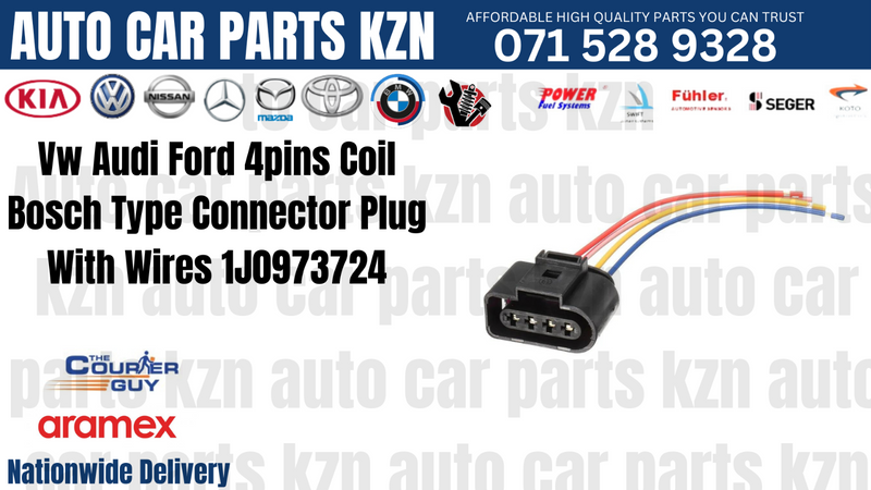 Vw Audi Ford 4pins Coil Bosch Type Connector Plug With Wires 1J0973724