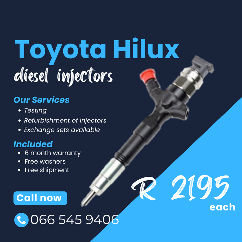 Toyota Hilux diesel injectors for sale on exchange