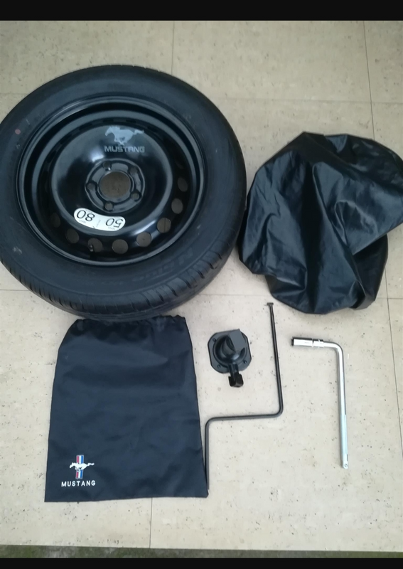 Classic Mustang Spare Wheel kit with Cover and Tools