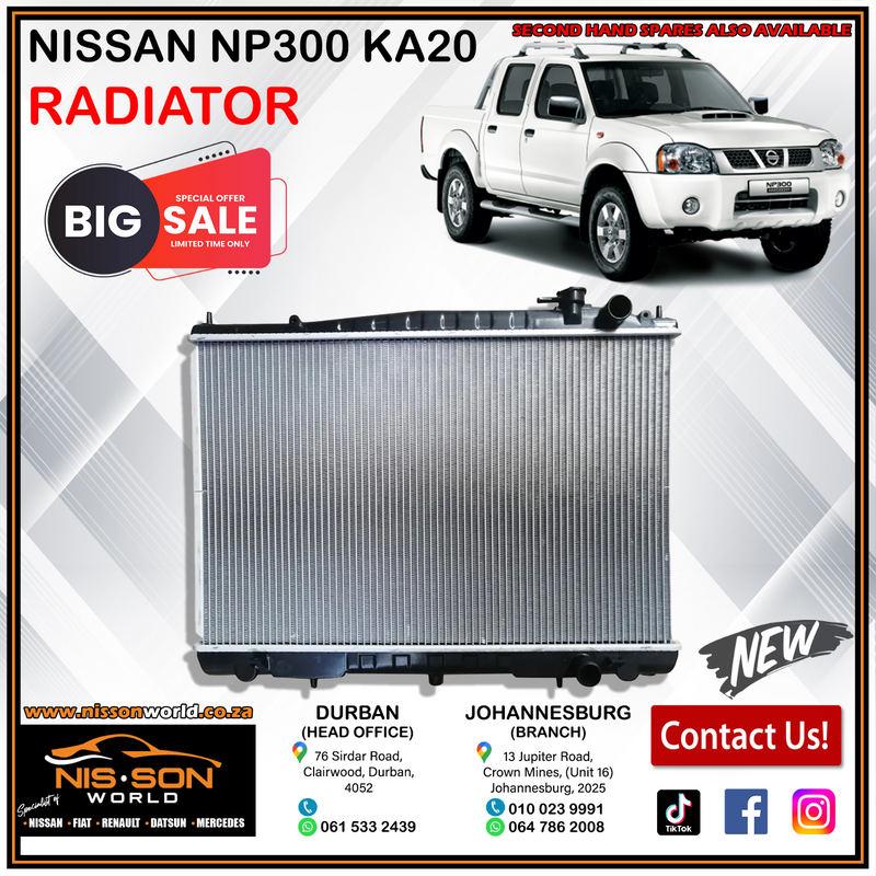NISSAN NP300 KA20/KA24 RADIATOR