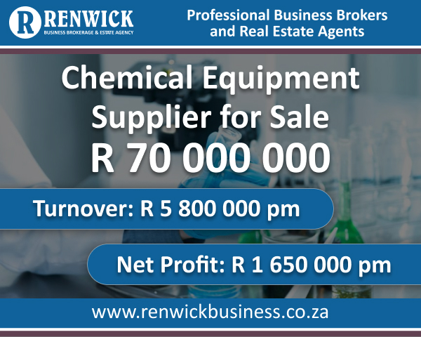 Business for Sale: Chemical Equipment Supplier