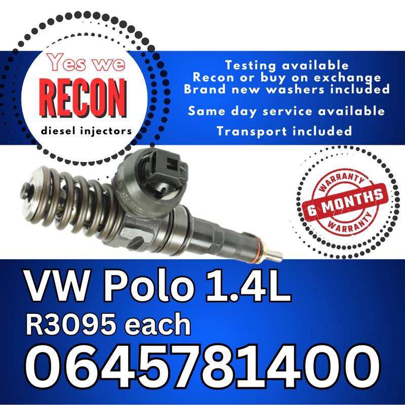 VW Polo 1.4L diesel injectors for sale