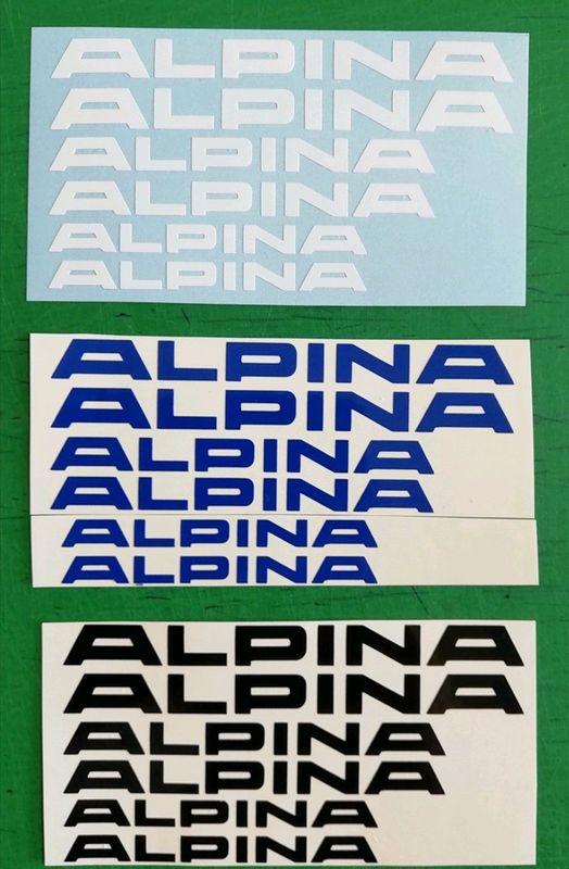 BMW Alpina caliper stickers decals badges emblems