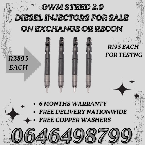 GWM Steeds 2.0 diesel injectors for sale on exchange