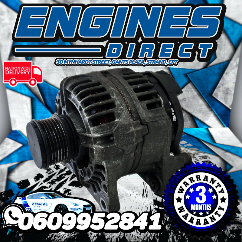 VW 1.9 TDi Mk4 Golf Jetta and Polo ATD Alternator Available at Engines Direct Strand