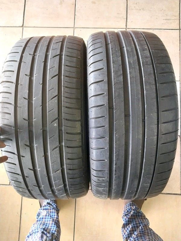 Two 245 40 18 one dunlop and 1 Michelin normal tyres available for sale