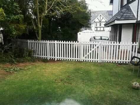 Wood and Bamboo Fence