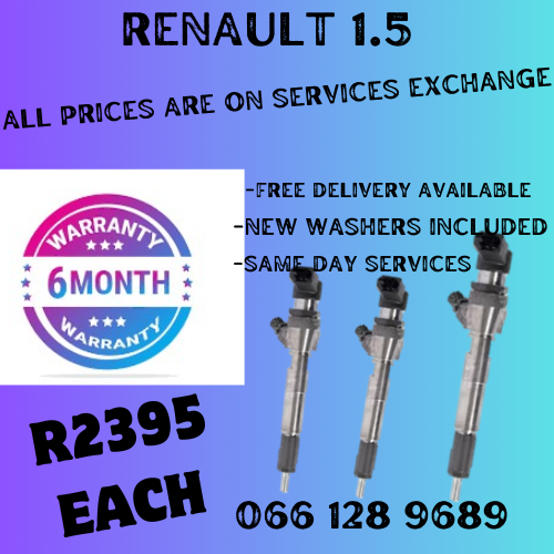 RENAULT 1.5 DIESEL INJECTORS FOR SALE ON EXCHANGE OR TO RECON YOUR OWN