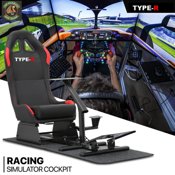 Simulator Gaming Chair for Xbox and Playstation - GAMING ACCESSOREIS EXCLUDED. Type R-Racing seat.