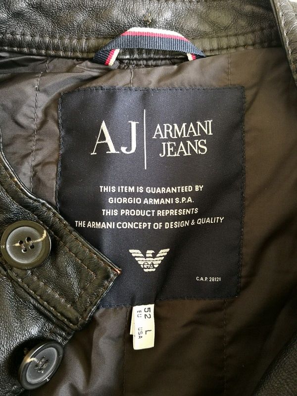 ARMANI Jeans Leather Jacket for Sale !!!