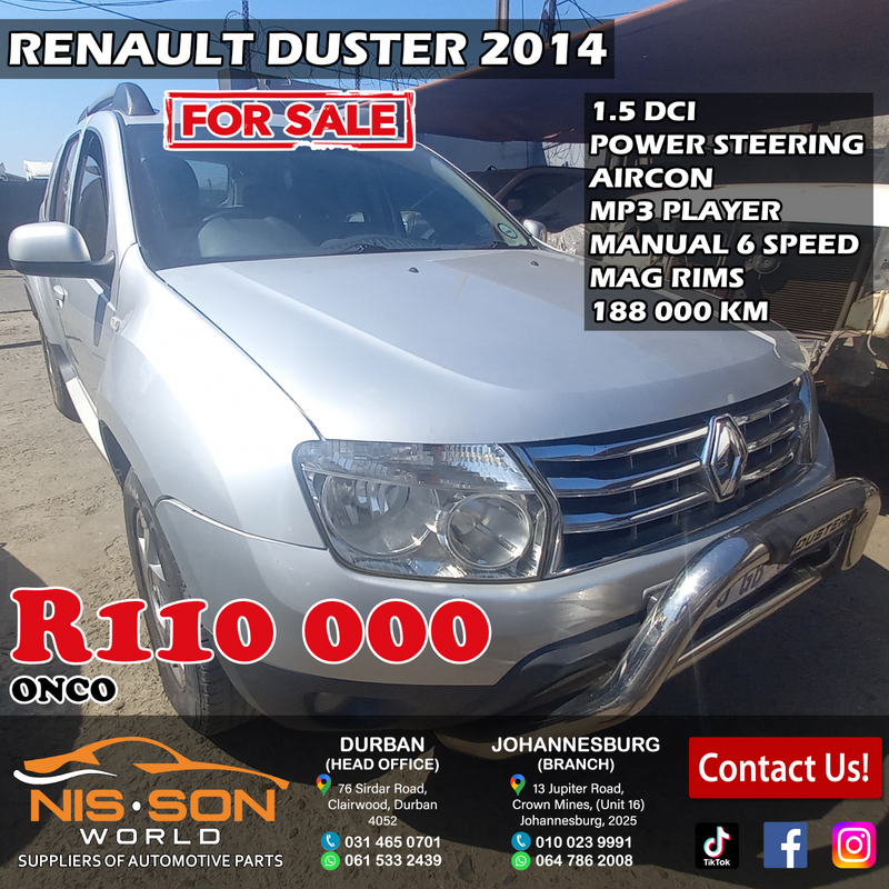 RENAULT DUSTER 2014 1.5 DCI FOR SALE