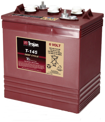 Trojan T145 6v 260ah Golf Cart Battery - Maiden Electronics Battery Fitment Centre