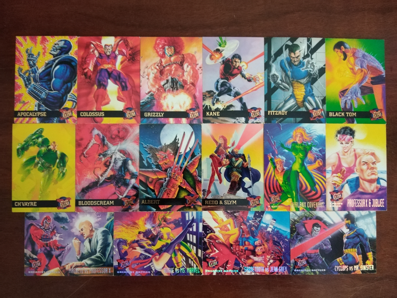 70&#43; X-Men Marvel Trading Cards