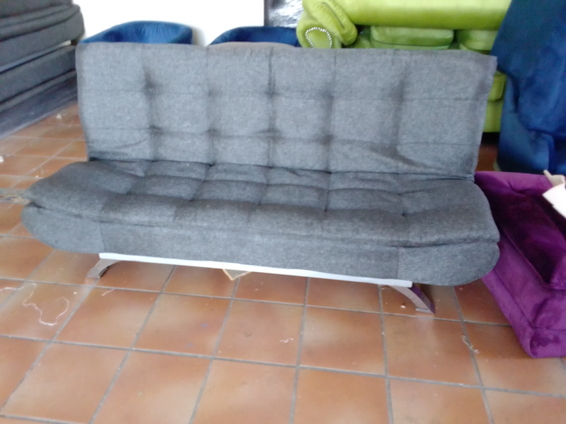 Grey sleeper couch