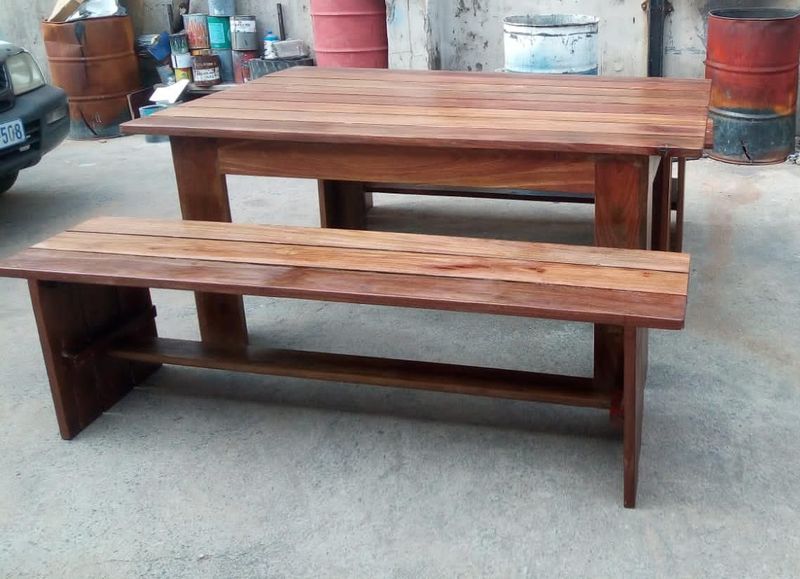Outdoor Bench and Table