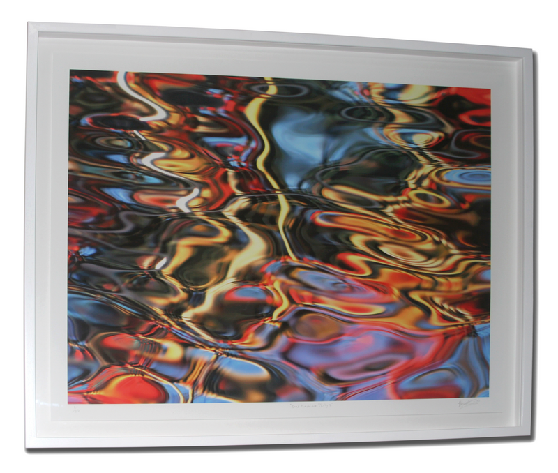 Colorful Limited Edition Contemporary Framed Abstract Water Images