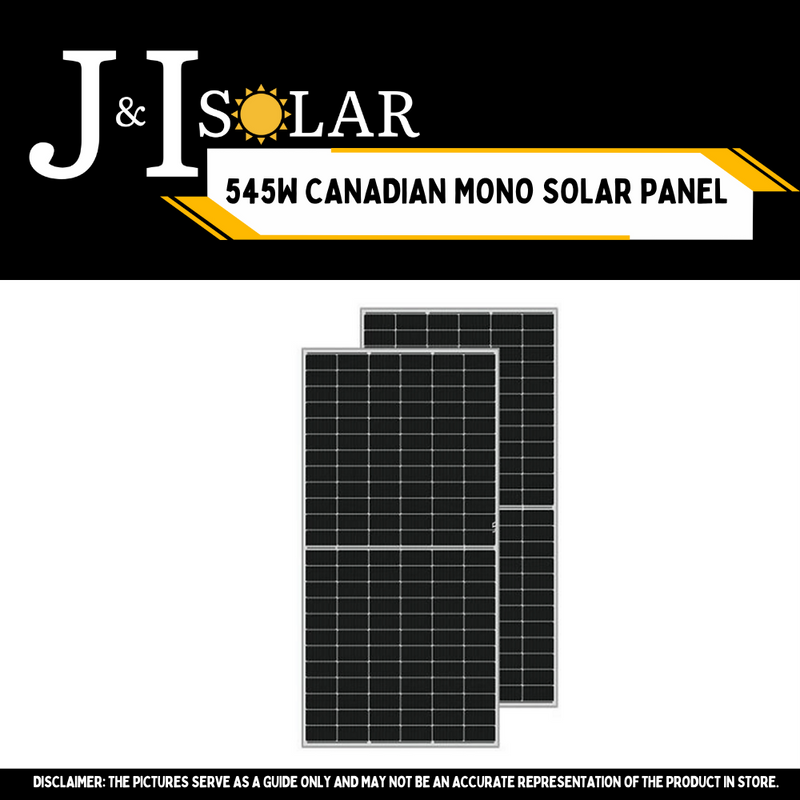 545W CANADIAN SOLAR PANEL - MONOCRYSTALLINE