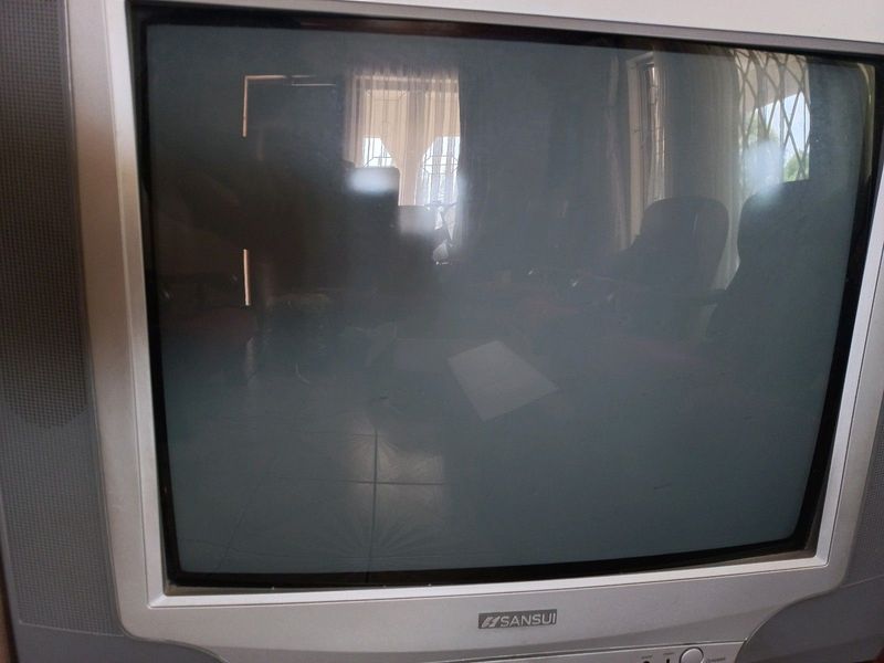 Sansui colour TV with DVD player for sale