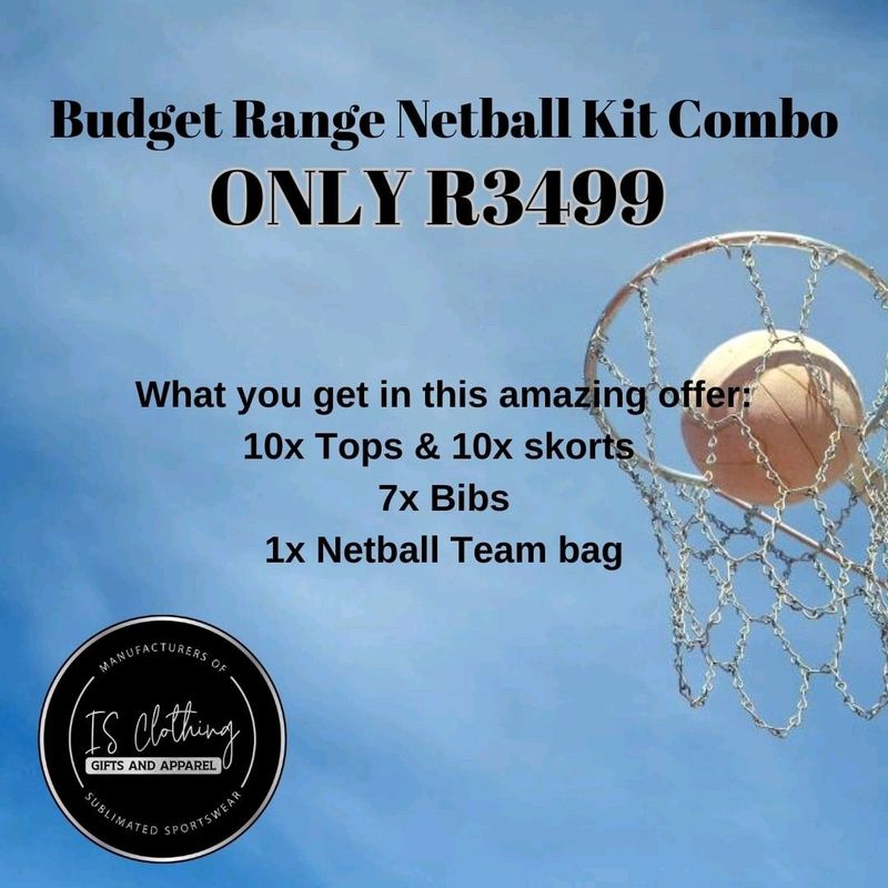 Budget Range Netball Kit Combo
