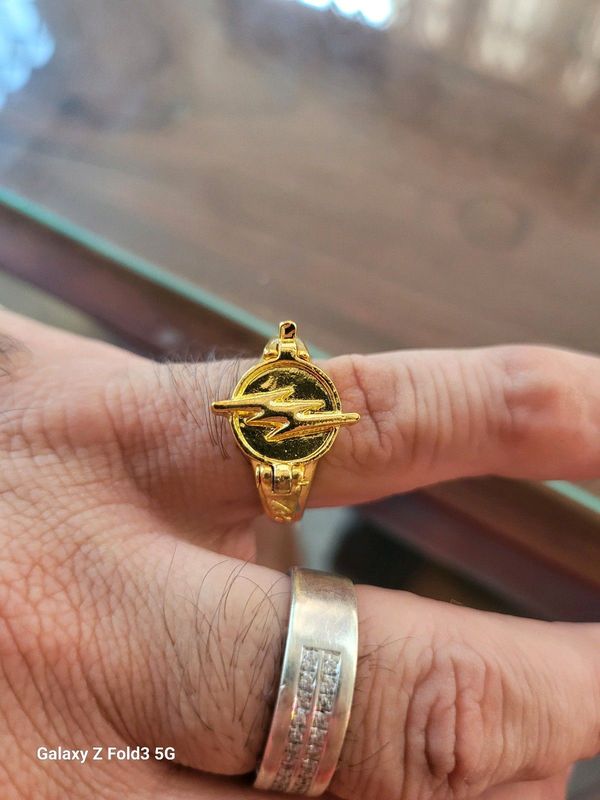 Flash cosplay ring gold plated