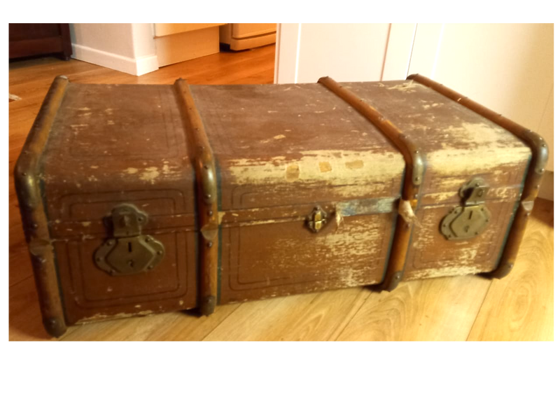 Antique travel chest