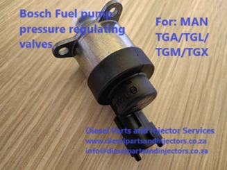 BOSCH - MAN Fuel pressure regulating valves.