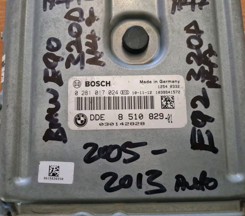 BMW E92 320D Diesel N47N 2008-2012 Bosch ECU part #DDE 8 510 829
