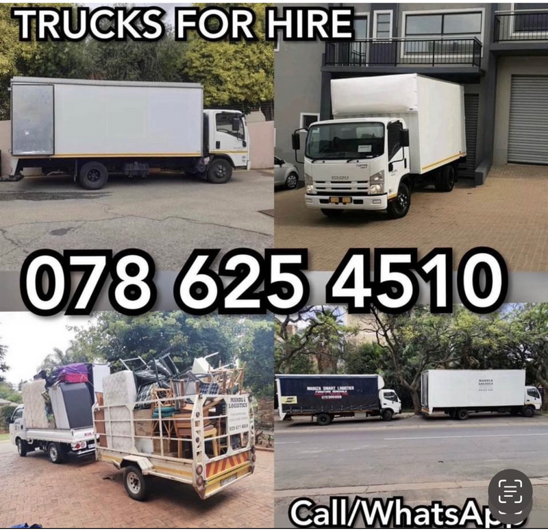 TRUCKS AND BAKKIE FOR HIRE