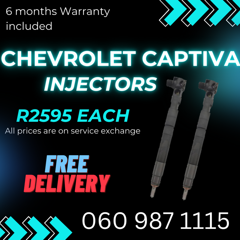 CHEVROLET CAPTIVA DIESEL INJECTORS FOR SALE WITH WARRANTY