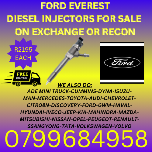 FORD EVEREST DIESEL INJECTORS/ WE RECON AND SELL ON EXCHANGE