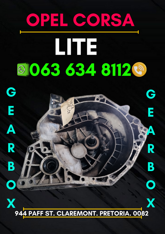 Opel corsa lite gearbox R3000 Contact me 0636348112