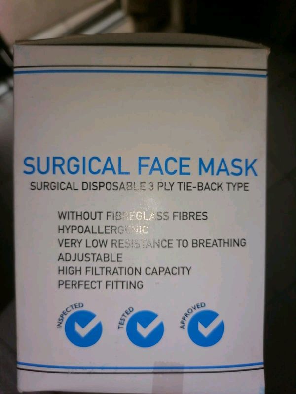 Surgical face masks