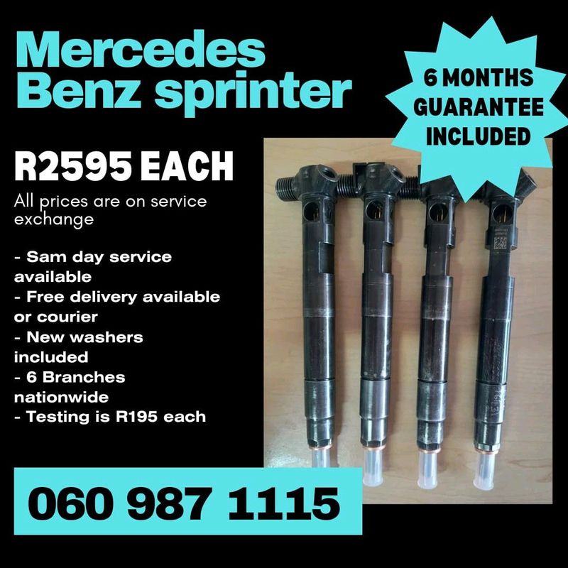 MERCEDES BENZ SPRINTER DIESEL INJECTORS FOR SALE WITH WARRANTY