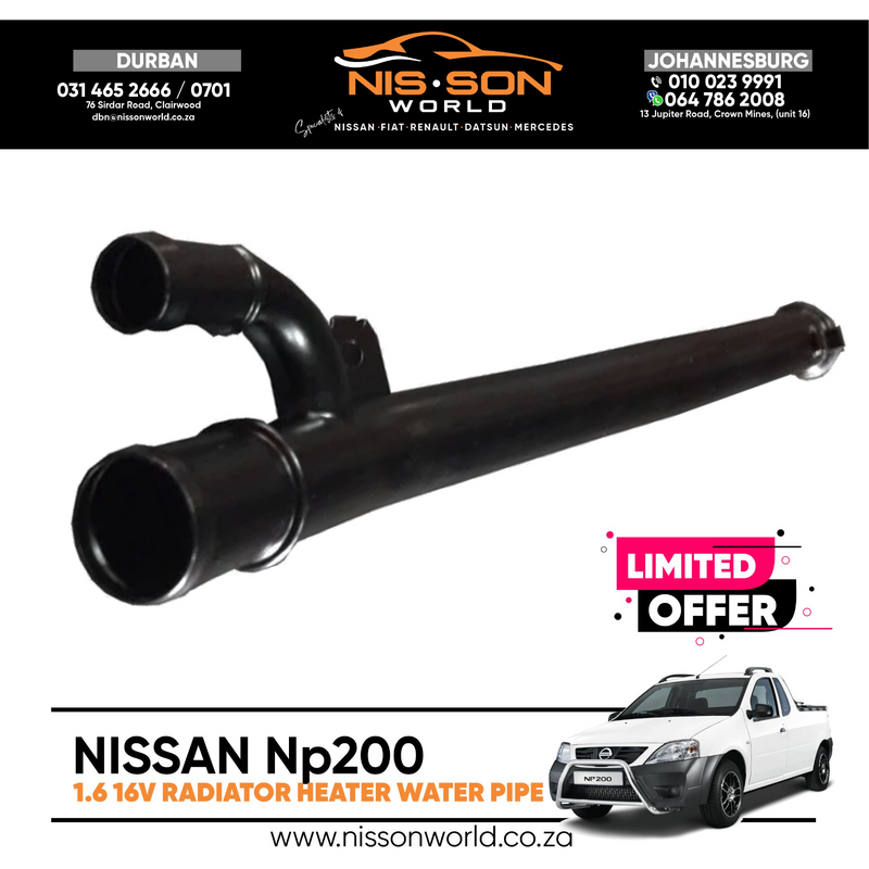 NISSAN NP2001.6 16V RADIATOR HEATER WATER PIPE