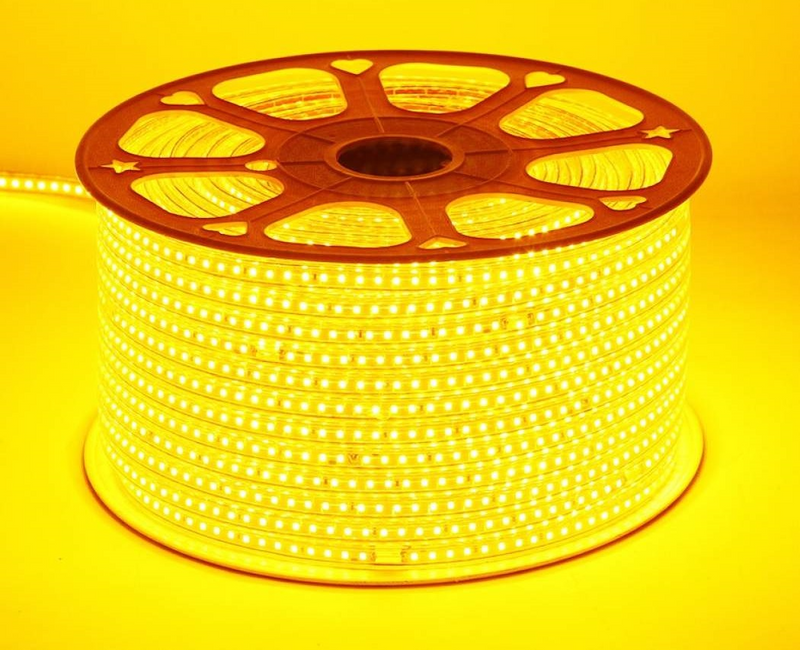 LED Strip Light / Rope Light 100metres Roll 220Volts in Gold Yellow Light Colour. Brand New Products